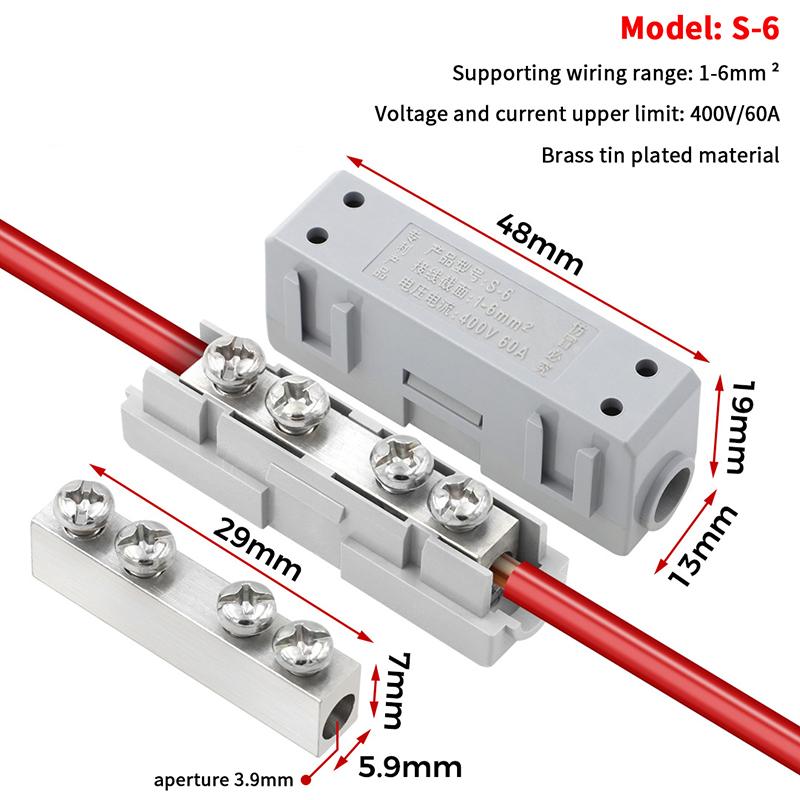 1/3PCS Quick Electrical Cable Terminal Blocks Junction Box Connectors High Power Splitter Wire Connector