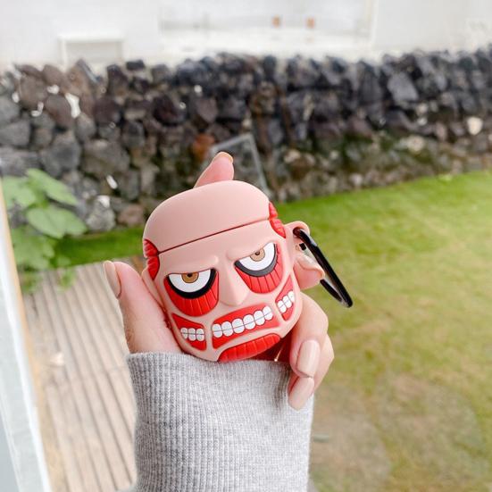 Earphone Case Soft Ultra-thin Comfortable Reusable Flexible Anti-fall Silicone 3D Cartoon Style Wireless Bluetooth-compatible Headphone Protective