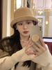 High-quality crimped wool top hat women's autumn and winter fashion daughter hat showing face little fisherman hat children's basin hat