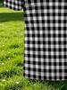 Men'S Outdoor Polo Shirt, Multi-Sizes Available, Black And White Checkered Print, Fashionable Casual Comfortable, Men'S Top Suitable for Hiking And
