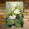 Vintage Metal Tin Sign Wall Art Floral Butterflies Decor for Home Living Room Kitchen