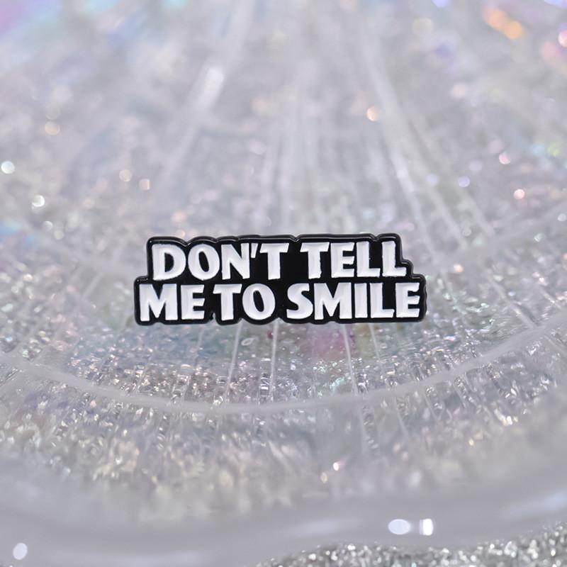 Creative Cartoon Geometric Letter Enamel Brooch Unique Fun Badge For Fashion Lovers