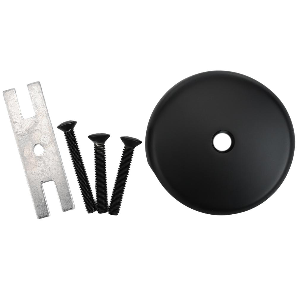 1 Set Single Hole Bathtub Drain Overflow Panel With 3 Screws Drain Overflow Panel Bathtub Accessories