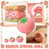 Jucărie Squeezable Creativă în Formă de Piersică Elastică Jucărie Moale Realistă Copii Adulți Ameliorarea Anxietății Zilnice Jucărie de Decompresie