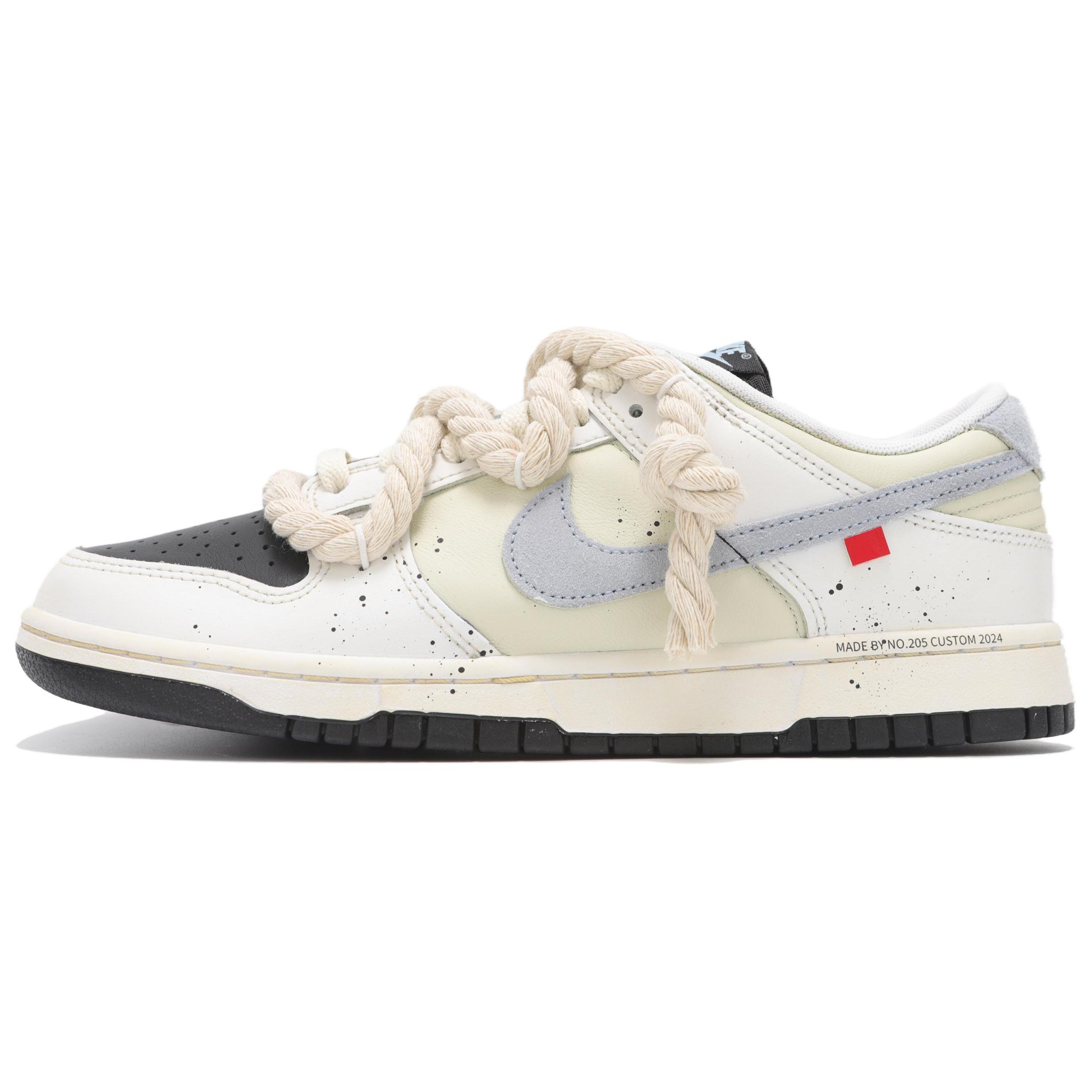 

Nike Dunk Abrasion Resistant Low top Skateboard Shoes Unisex Ecru IB4620-141(Teamfour-) 45