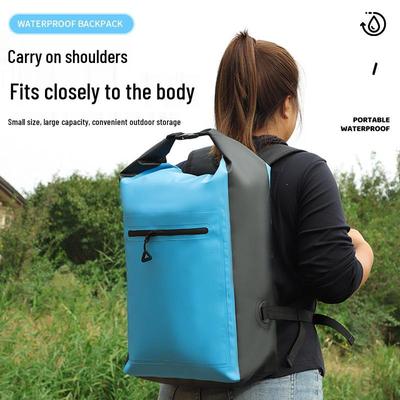 Wasserdichter Rucksack mit breiten Trägern: Multifunktionale Outdoor-Tasche für Wandern, Trekking und Rafting