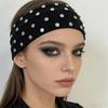 Bandeaux à Tête Style Coréen Rivets Large Bande Élastique Respirant Punk Headwrap Couvre-Chef