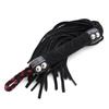 VaHppy Leather Whip SM BDSM Sex Games Toys Role Play 38CM 120G Tassel Tail Cowhide Braided Handle 7colors