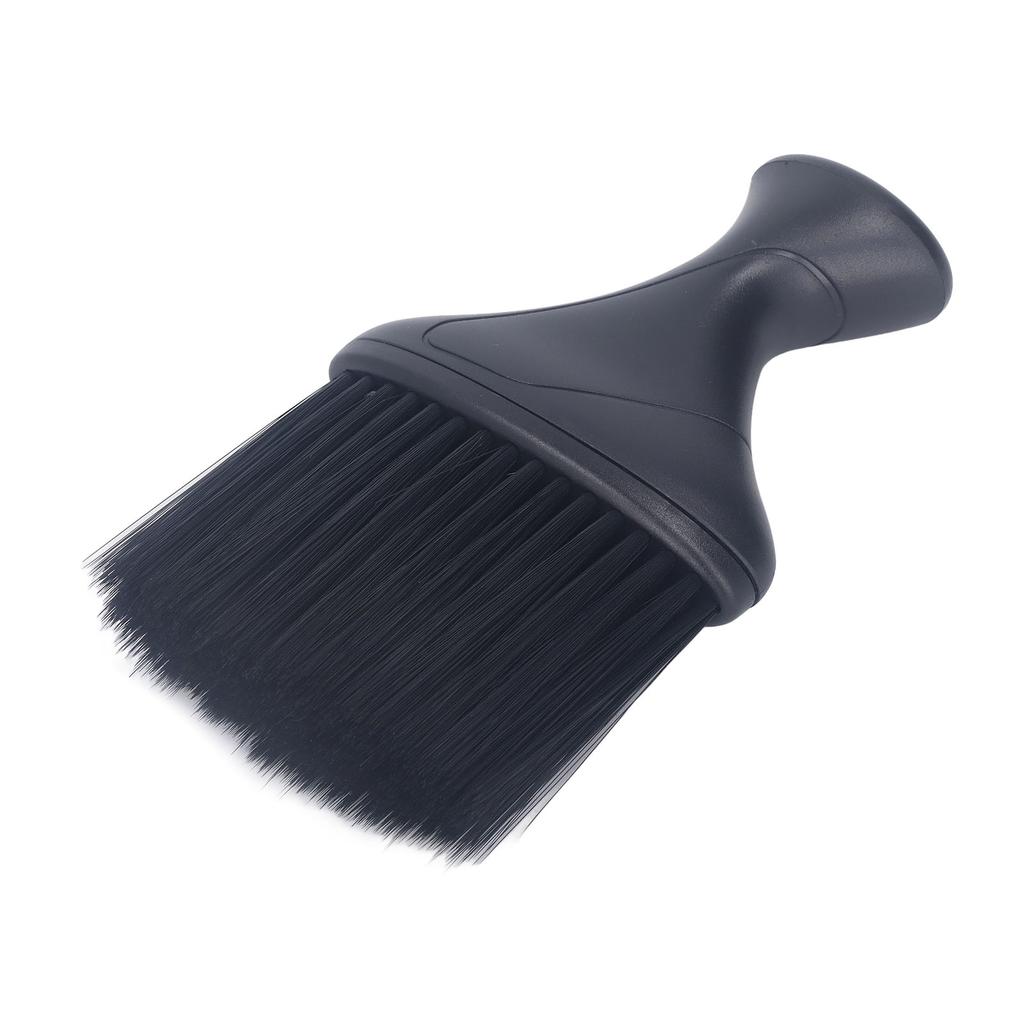 Neck Duster Cleaning Brush Black Oblate Neck Hairbrush Soft Nylon Barber Duster Brush