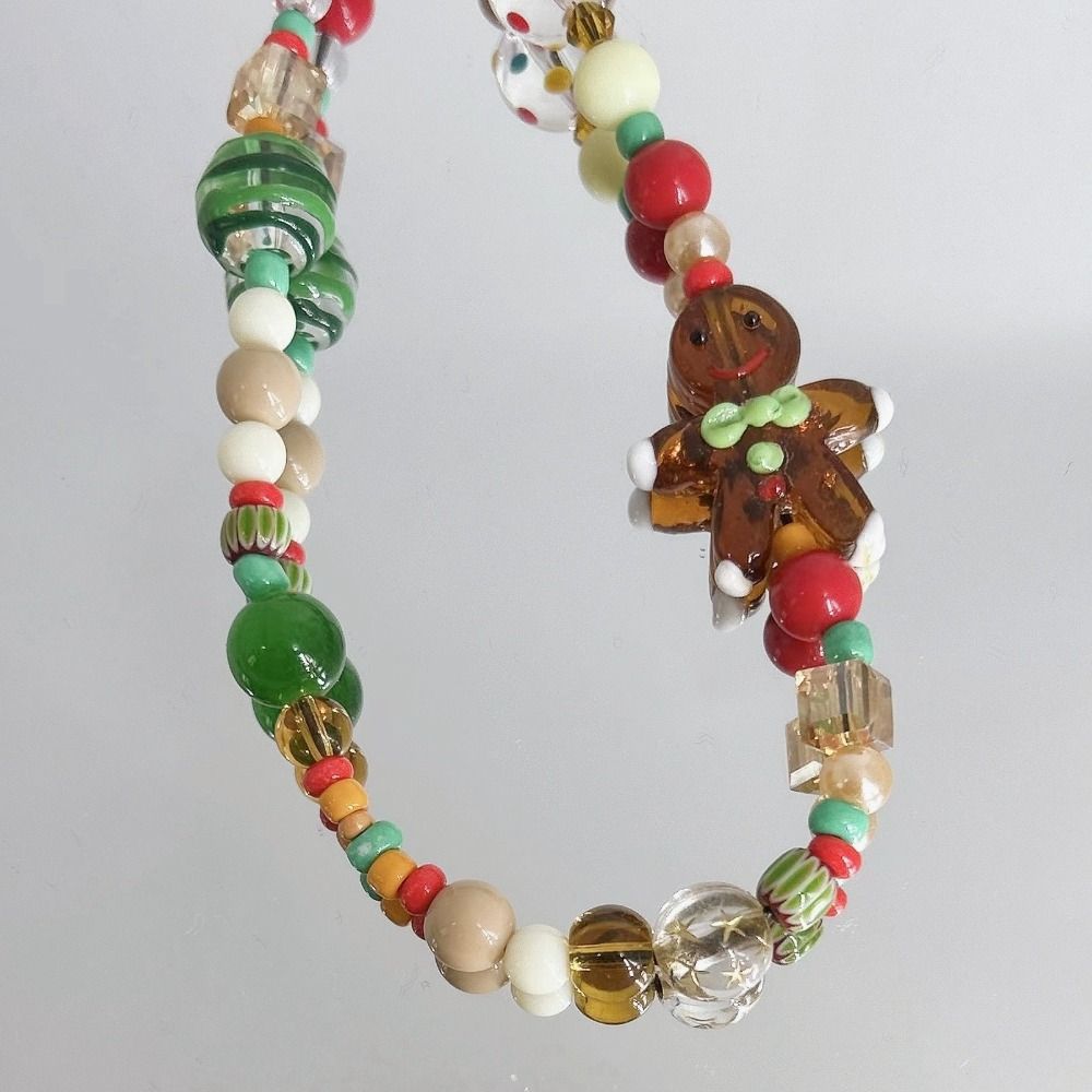 Gingerbread Man Gingerbread Man Phone Pendant Gingerbread Man Beaded Phone Strap Mobile Phone