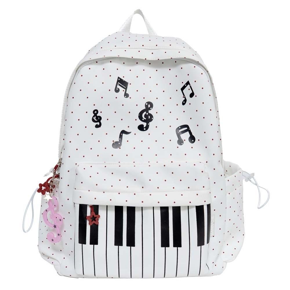 Mehrere Fächer Noten Tasche Leichtes Design Süße Schultasche Tastatur Buch Tasche Weibliche Jugend