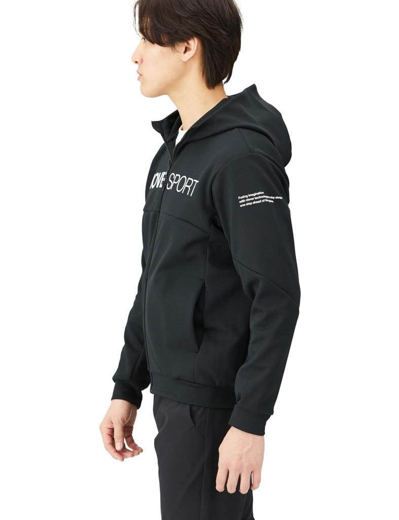 DESCENTE Full Zip Hoodie BK O S.F.TECH