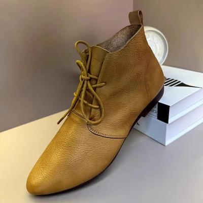 Ballerine Scarpe alla Caviglia da Donna Punta Appuntita Scarpe in Pelle Stringate Designer Scarpe Oxford Autunno Nuovo Trend 2024 Walking Chaussures Femme