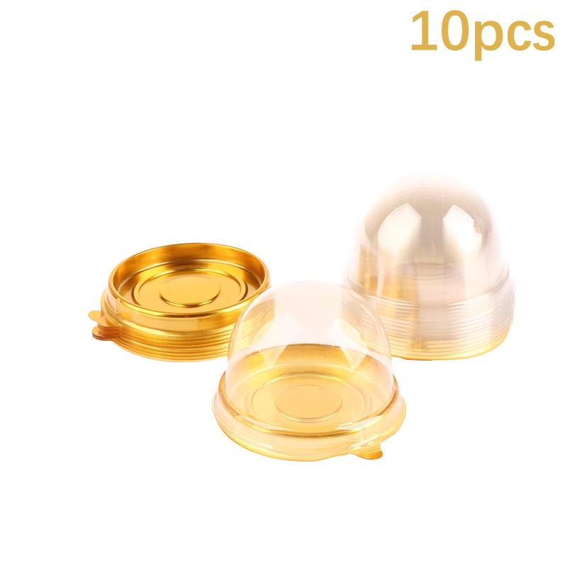 Clear Plastic Cake Boxes And Packaging Box Moon Cake Box Egg-Yolk Puff Blister Box Baking Decor Storage Container Dome Box