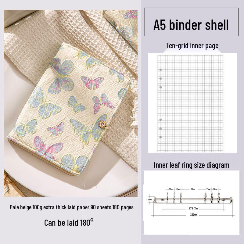 Abnehmbares niedliches hochwertiges Notizbuch mit losem Blatt für Mädchen