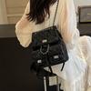 2025  Female Student Commuter Backpack Small Fresh Wind Bag Korean  Mini Chain Lightweight Female Backpack