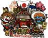 Japanese Epoxy Wood Refrigerator Magnets - Cute Cartoon Cultural Souvenirs, Soft Magnetic