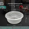 Jinmei Box King 1700ml Round Disposable Takeout Containers with Lids, 120 Sets