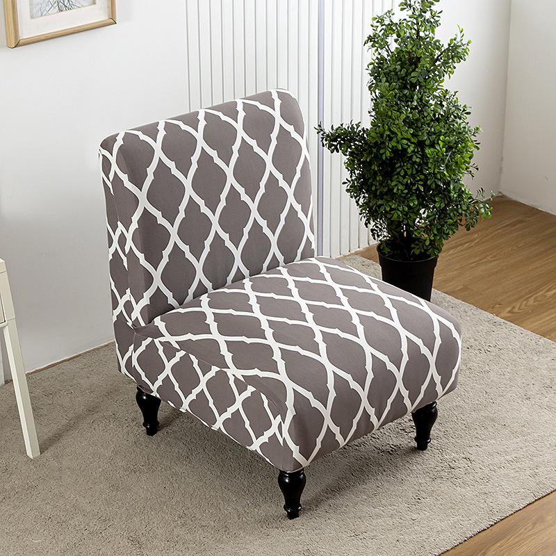 

New Color Low Back No Armrest Elastic All-Inclusive Fat Chair Cover Hotel Home Leisure Single Sofa Chair Cover fat chair cover