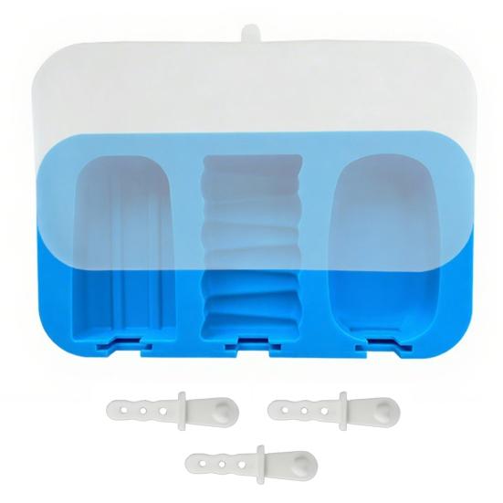 Silicone Ice Lolly Mold with Cover BPA Free Popsicle Maker