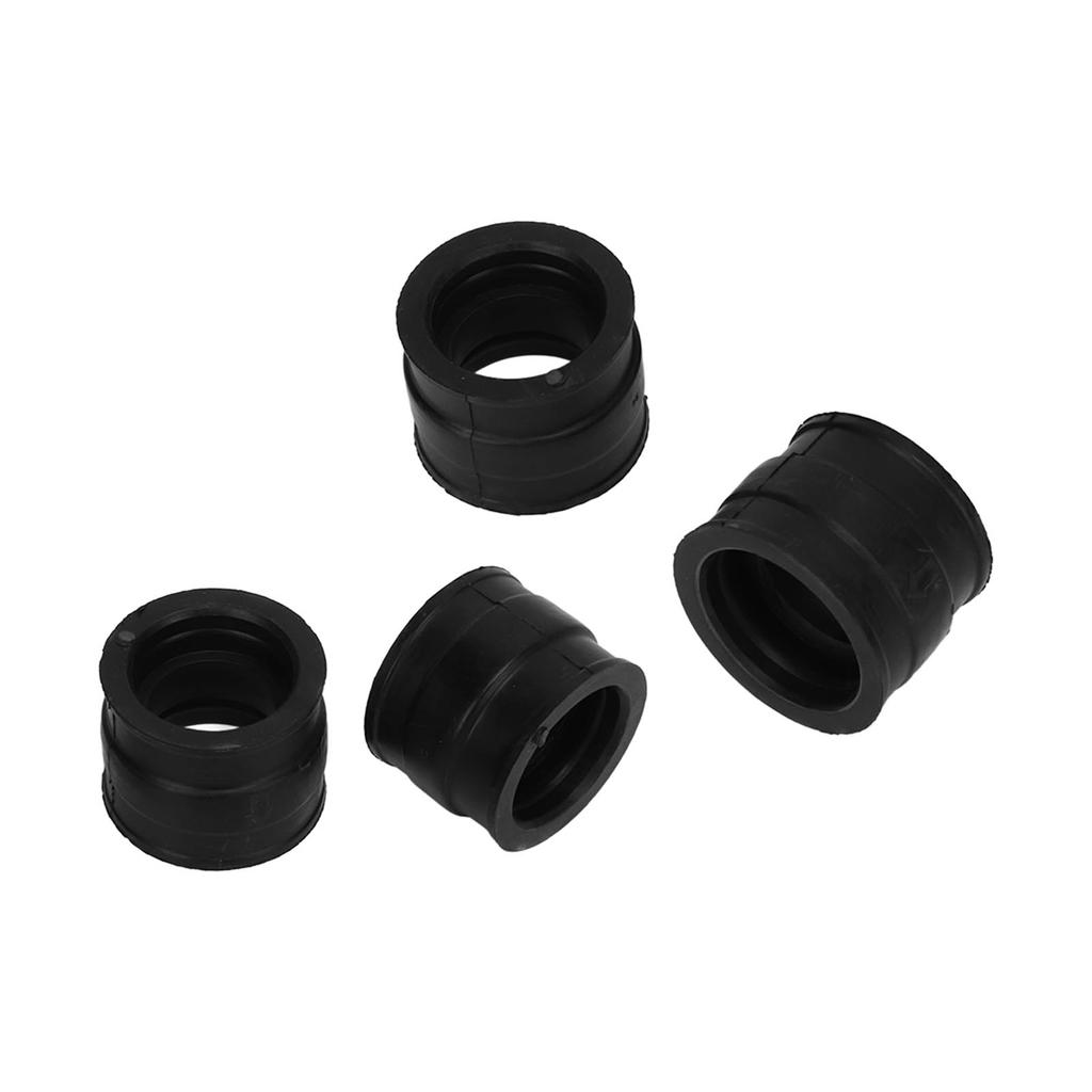 4pcs Carburetor Intake Manifold Boots Rubber 35mm To 37mm Replacement for CB650 RC03 1979‑1982