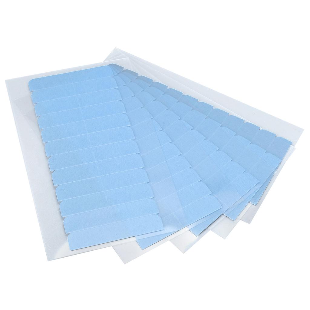 5 Sheets Wig Double Sided Adhesive Tape Blue Waterproof Antislip Professional Hair Extensions Styling Tool