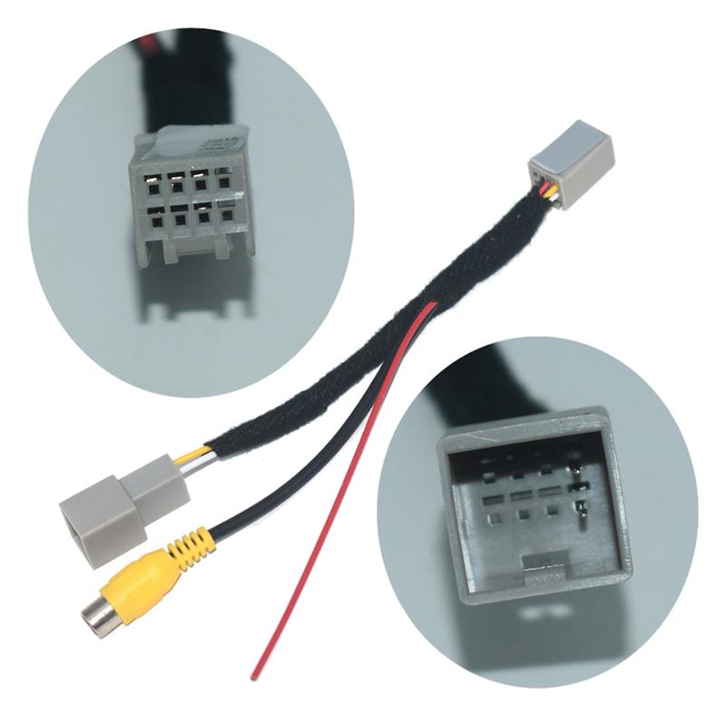 8X Car Rear View Camera RCA Video Reverse Camera Convert Cable Adapter For Mitsubishi Outlander ASX GF GG ZJ