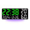 Digital Temperatur Fugtighed Vægur Med LED Display Og Natlys Til Stueindretning