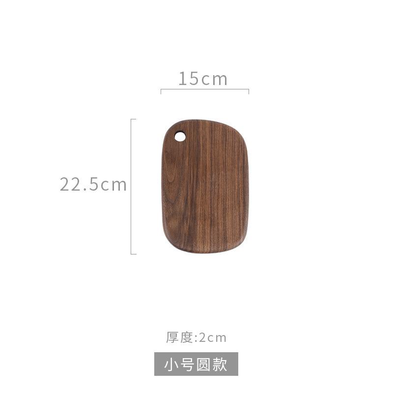 

Solid Wood Cutting Board with Handle - Portable Chopping Board for Meat, Fruit, Vegetables, Reversible Serving Tray for Kitchen