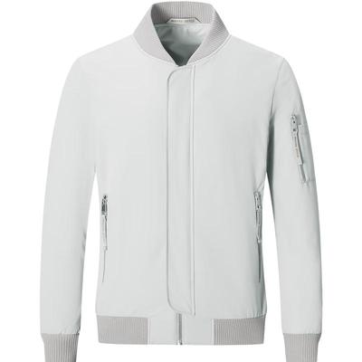 Men's Quilted Baseball Collar Jacket