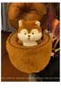 Cute Little Acorn Squirrel Plush Hug Pillow Doll - Perfect Birthday Gift