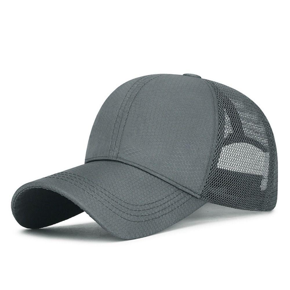 Honeycomb Breathable Mesh Quick-Drying Hat Adjustable Baseball Cap For Women Men