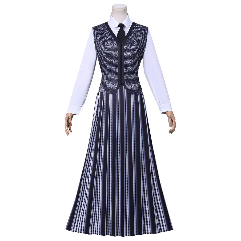 Wednesday Addams Cosplay Costume Uniform Halloween Carnival Party Christmas Play Role Clothes Clothing
