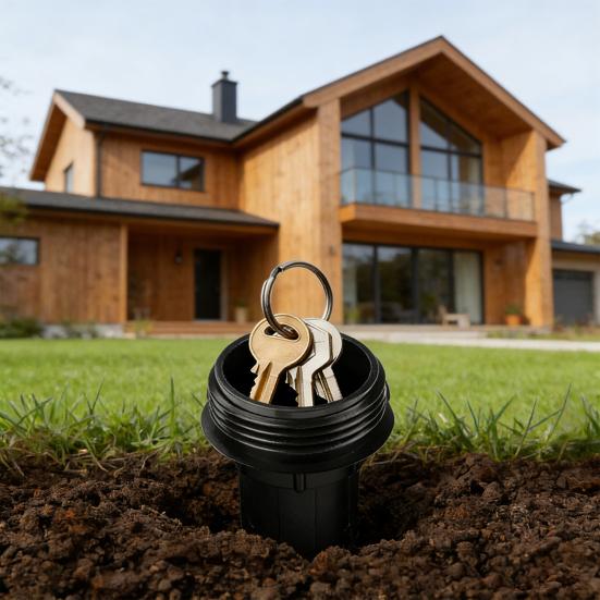 Yard Key Hider Realistic Sprinkler Head Key And Cash Hider Waterproof Key Holder Cash Hiding Vault Case for Outdoor Garden