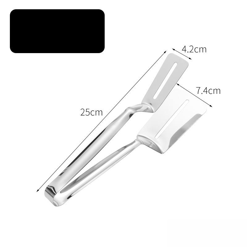 201 Stainless Steel Fried Fish Spatula Multifunctional Steak Clamp Kitchen Food Clamp Barbecue Clamp Bread Clamp