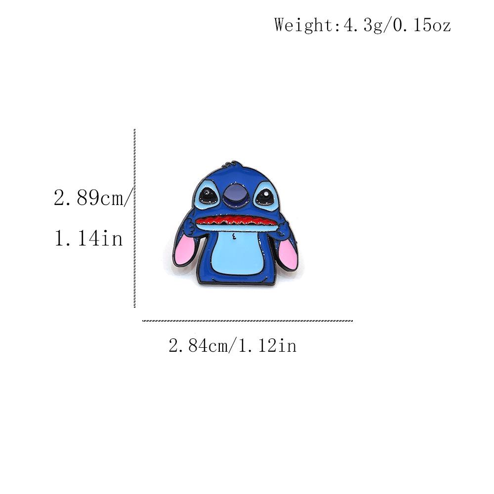 Classic Lilo & Stitch Cartoon Character Brooch - Cute Stitch Badge/Pin