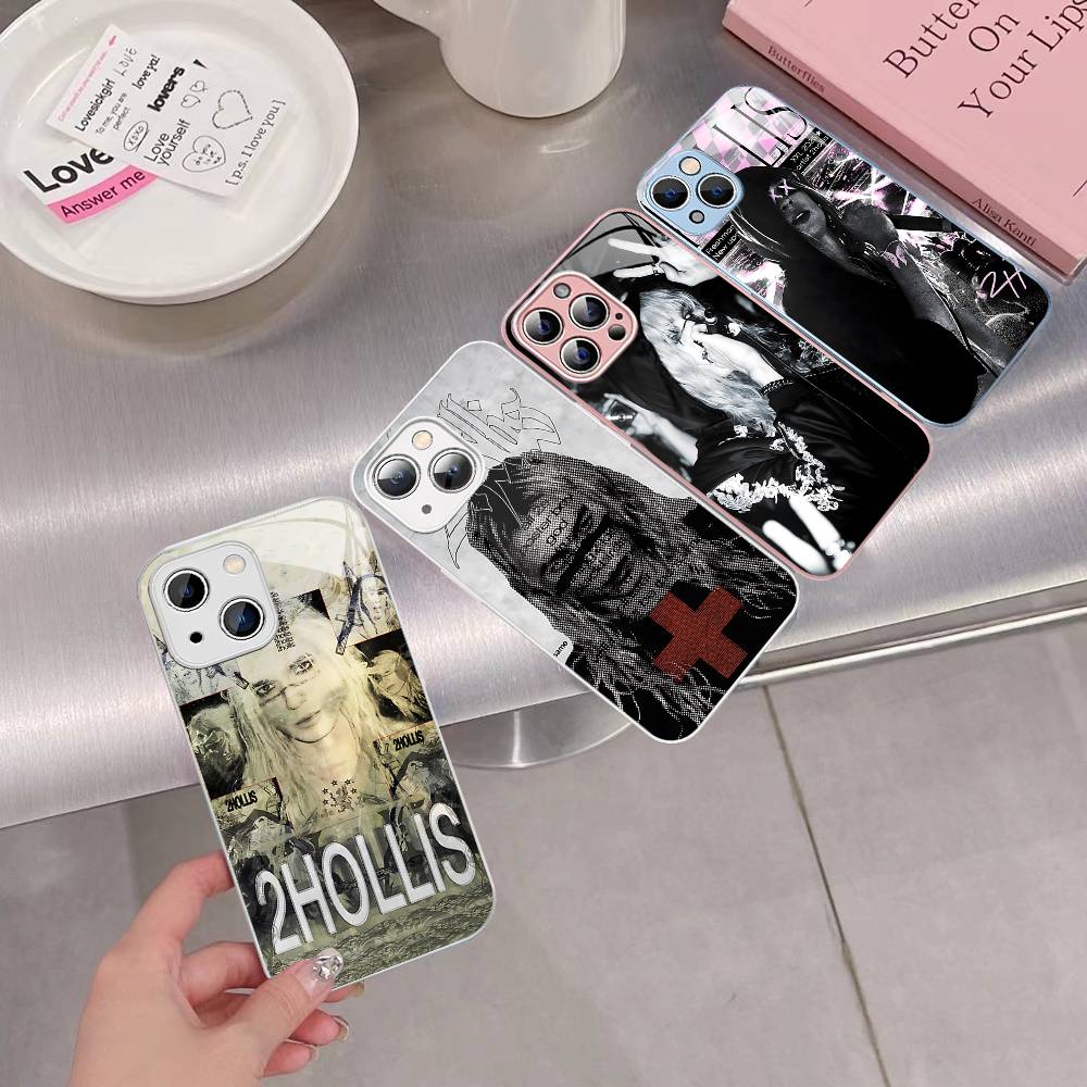 Singer 2hollis Albums Tempered Glass For Iphone 14 13 12 11 Pro Mini XS MAX 14Plus X XS XR Cover