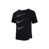 Tricou Casual Respirabil cu Gât Rotund și Mânecă Scurtă Femei Topuri Negru DC4324-010