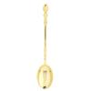 Stainless Steel Spoon Tableware Kit with Zinc Alloy Swan Shape Holder Storage OrganizerGold