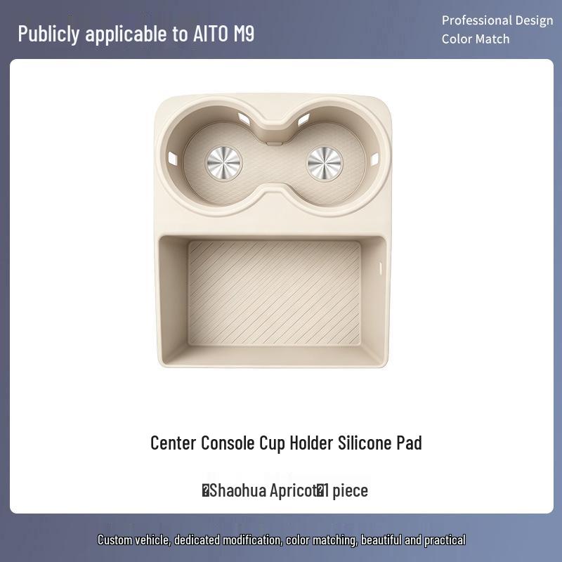 AITO M9 Water Cup Holder Storage Tray Protective Pad – Fits 26 Models