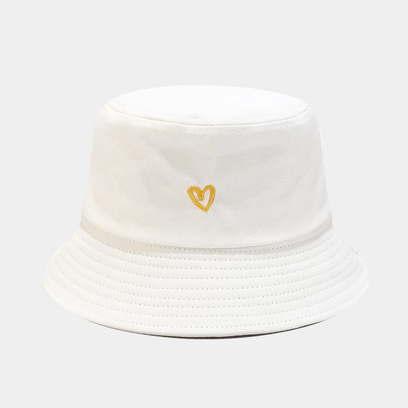 Love Embroidery Cotton Bucket Hat For Men And Women Beach, Golf, Fishing - Fun Outdoor Vacation Summe Cap