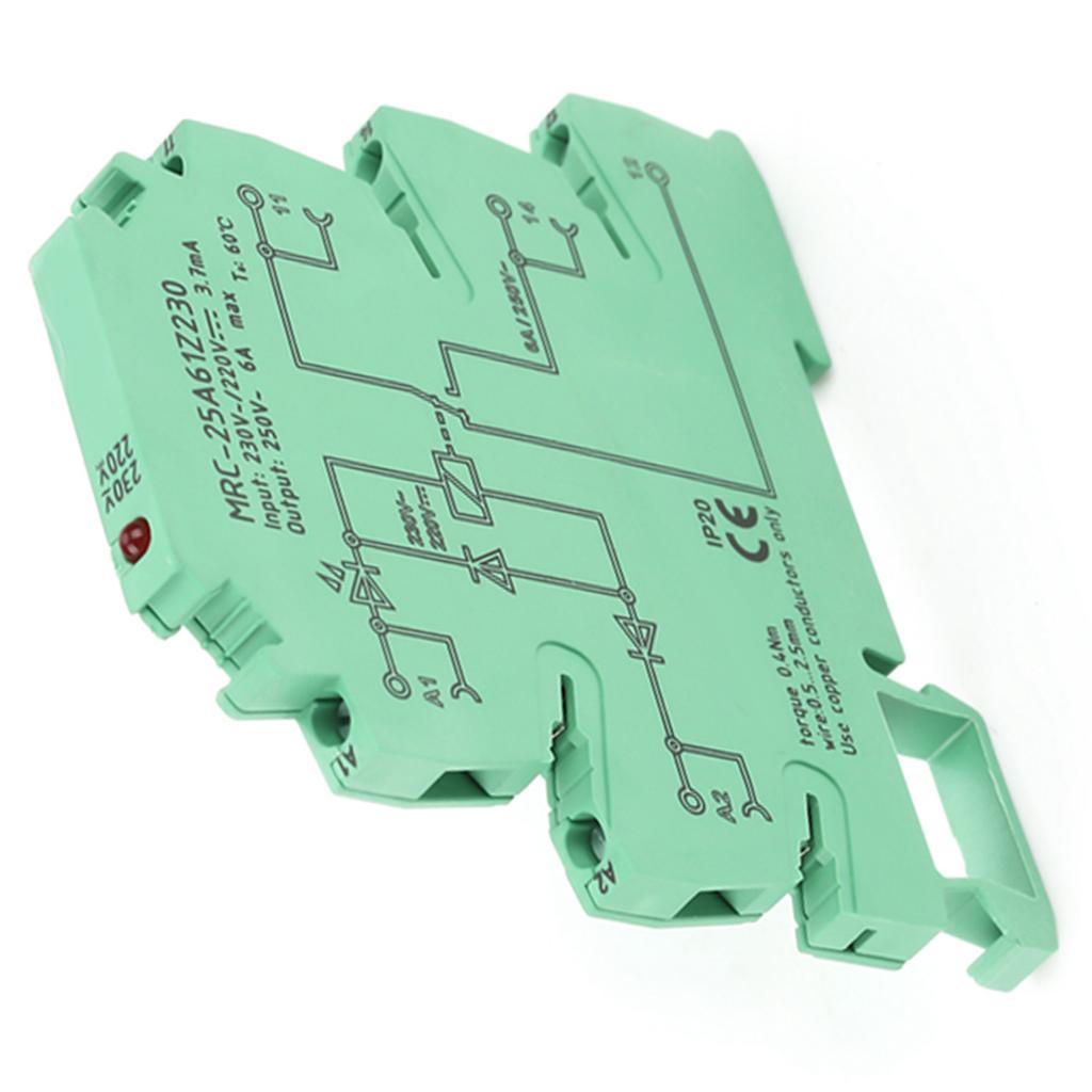 MRC25A61Z230 PLC Electromagnetic Contact Interface Relay Module Input 230VAC220VDC 1NO 1 NC
