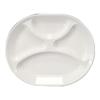 Huihuang White Melamine Divided Meal Trays