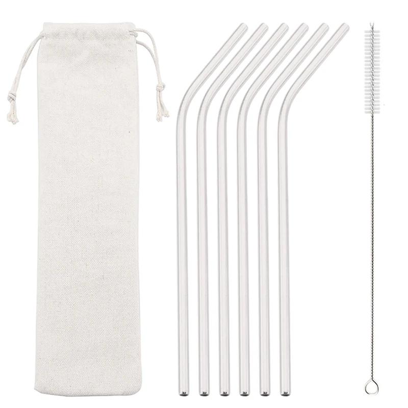 

Золотые многоразовые металлические трубочки из 6 штук с щеточкой для чистки, трубочка из нержавеющей стали 304, молочная посуда, аксессуары для бара и вечеринки серебряный