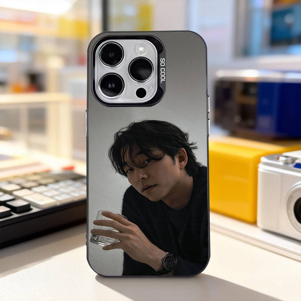 

G-Gong yoo Korea Cool Phone Case For iPhone 17,16,15,14,13,12,11,Pro,XS,Max,Plus,Mini,SE4,E Black Matte Shockproof Cover iPhone16promax