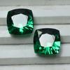 20.54 Ct NATURAL Garnet CUSHION CUT Green   Loose Gemstone Pair
