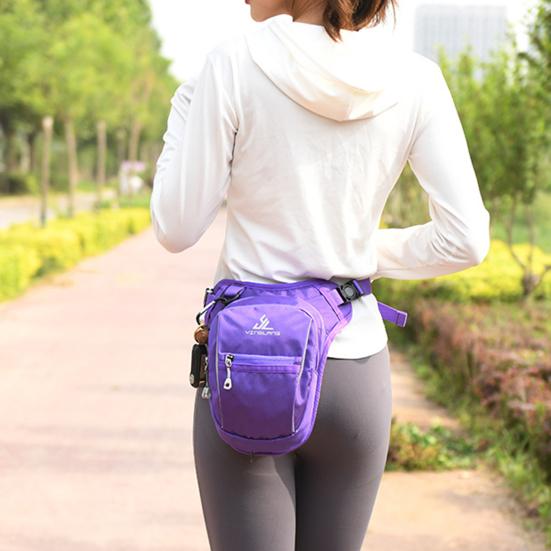 Pánská taška Crossbody Nastavitelný popruh Vodotěsné Multi Kapsy Měkká tkanina Fanny Pack Sports