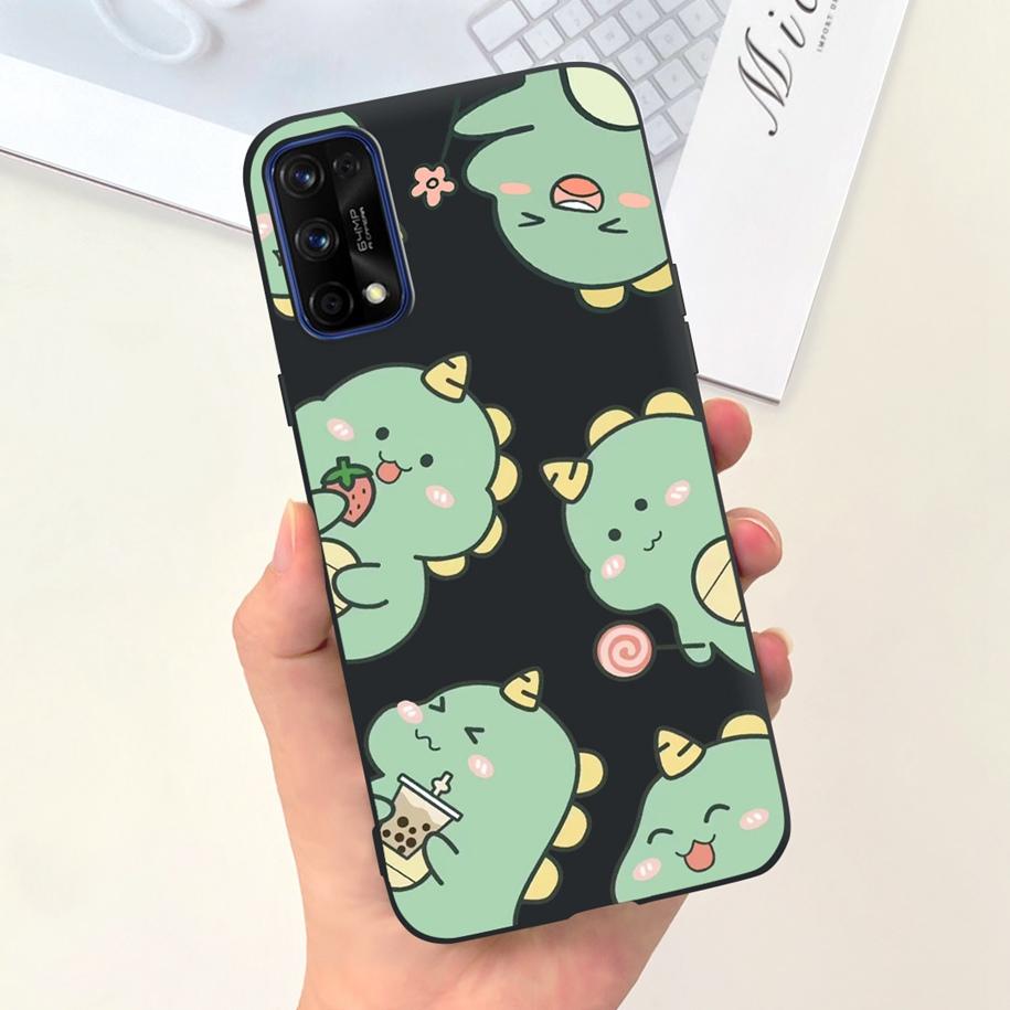 For Realme 7 5G Case RMX2111 Cover New Fashion Flower Girls Painted Funda Soft TPU Cases For Realme 7 Pro Realme7 RMX2155 Bumper