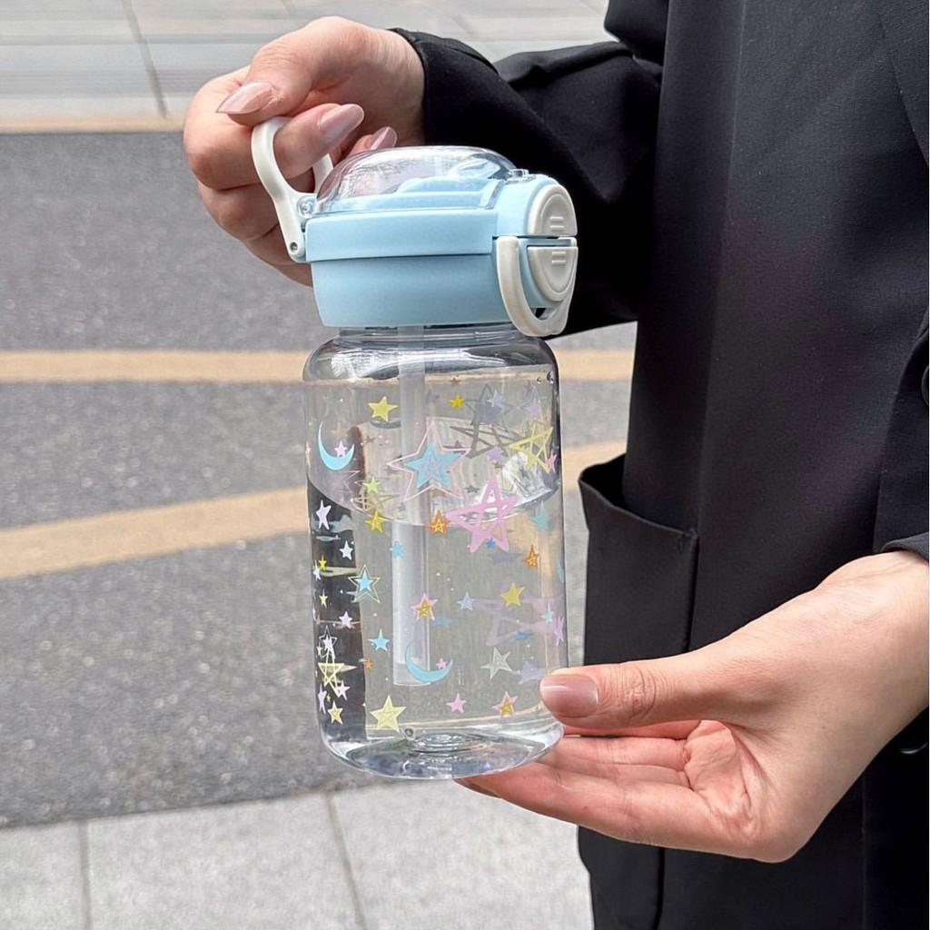 Plastic Double Drink Cup With Cartoon Pattern For Office And Home Use