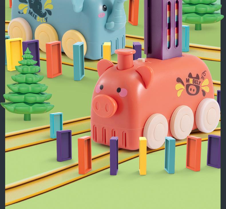 Electric Domino Train Set for Toddlers: Fun & Educational Building Blocks Toy